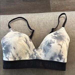 Pink Victoria Sectet Tie-Dye wear everywhere wireless lightly lined Bra